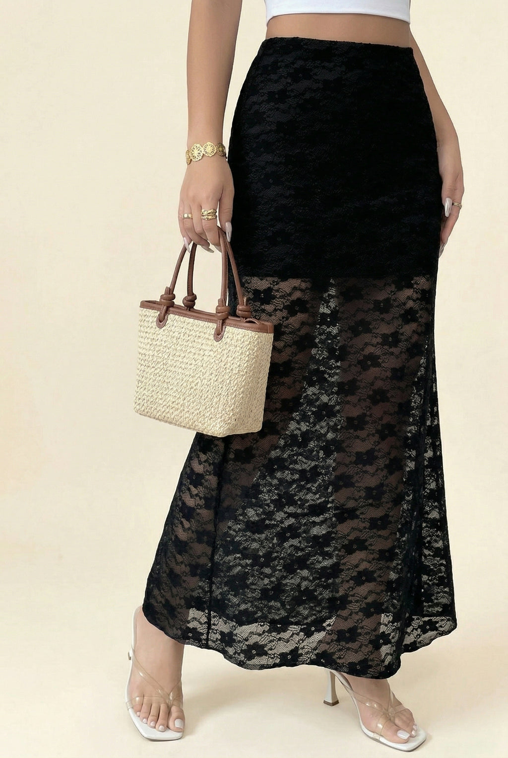 Bellissima Lace Maxi Skirt