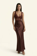 Francesca Lace-Trim Gown