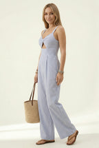 Capri Striped Jumpsuit