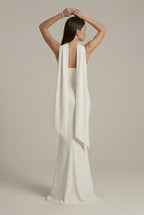 Gia Scarf-Neck Gown