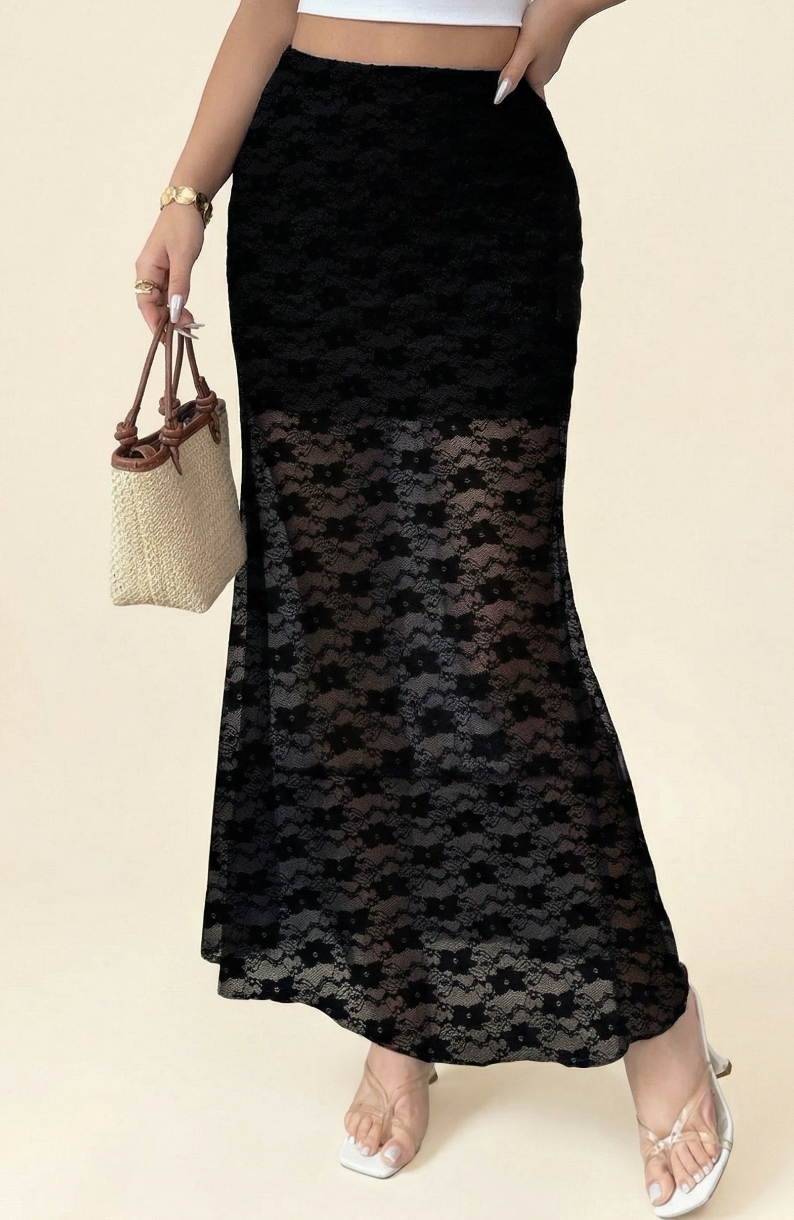 Bellissima Lace Maxi Skirt