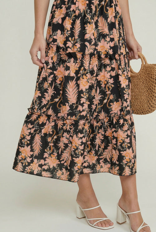 Valencia Tiered Maxi Skirt